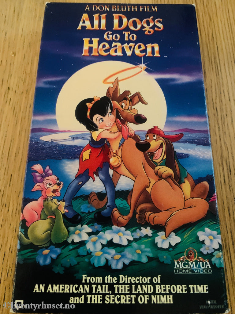 All Dogs Go to Heaven 1989 .VHS slipcase.