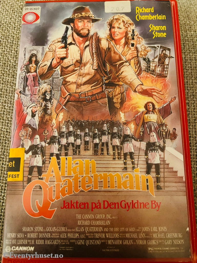 Allan Quatermain - Jakten På Den Gyldne By. 1987. Vhs Big Box.