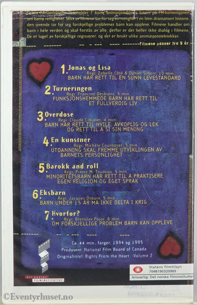 Alle barn har rettigheter 2 (1989). VHS Big Box.