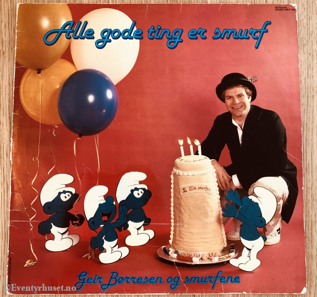 Alle Gode Ting Er Smurf. 1979. Geir Børresen Og Smurfene. Lp. Lp Plate