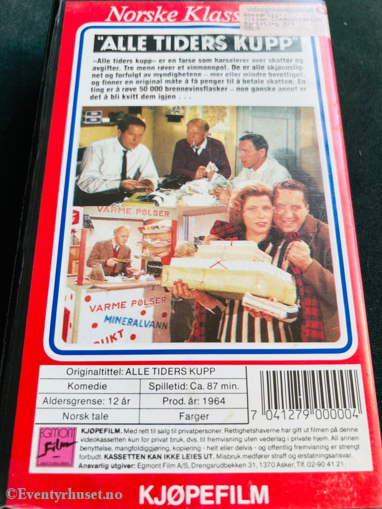 Alle Tiders Kupp (Norske Klassikere). 1964. Vhs. Vhs