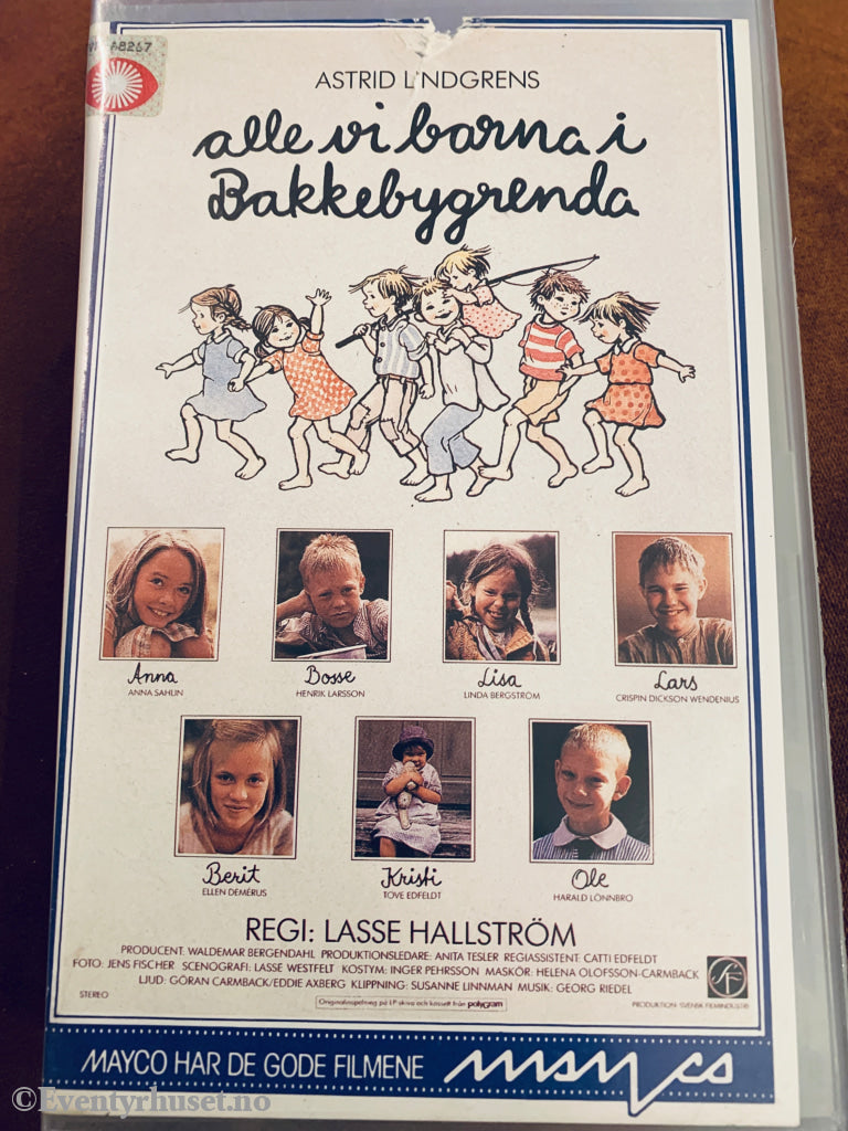 Alle Vi Barna i Bakkebygrenda. VHS Big Box.