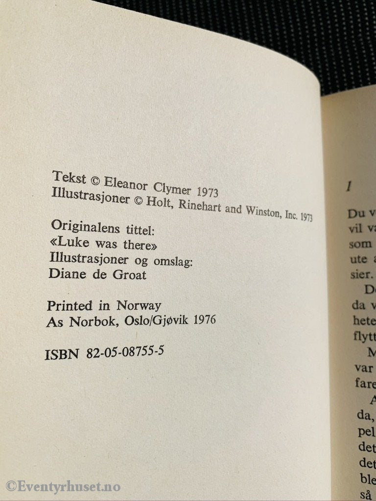 Alle Vi - Bøkene: Eleanor Clymer. 1973/76. Cliff Var Der. Fortelling