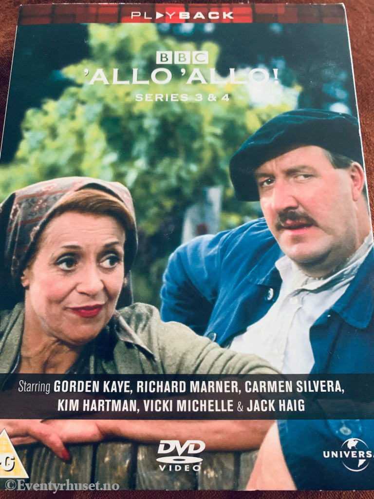 Allo Allo Series 3 & 4. DVD samleboks.