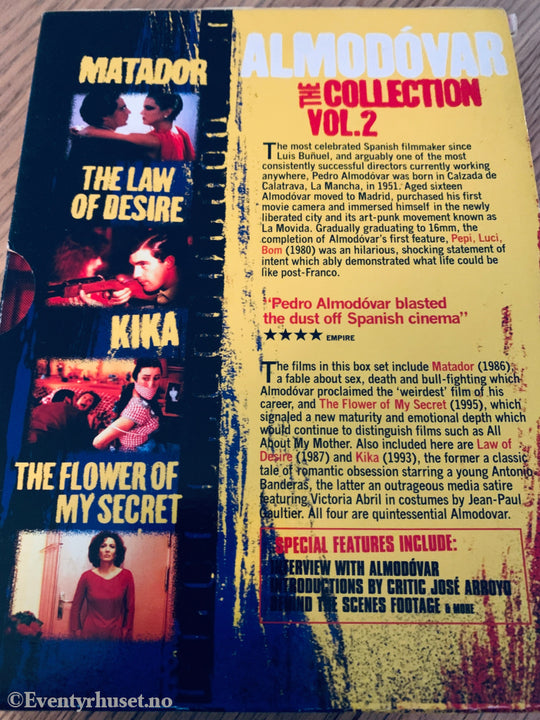 Almodóvar – The Collection Vol. 2. 2007. DVD samleboks