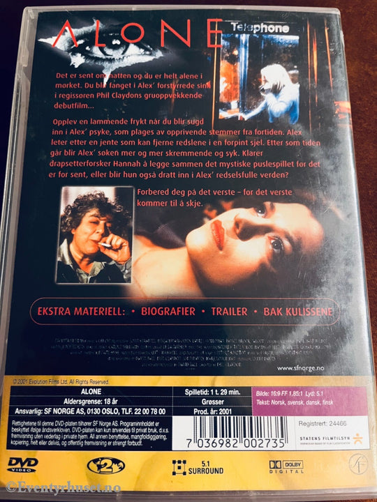 Alone. 2001. Dvd. Dvd