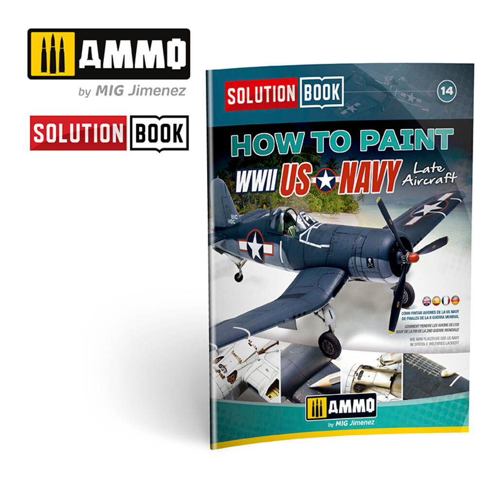 SOLUTION BOOK 14 - How to Paint US Navy WWII Late (English, Castellano, Français, Deutsch)