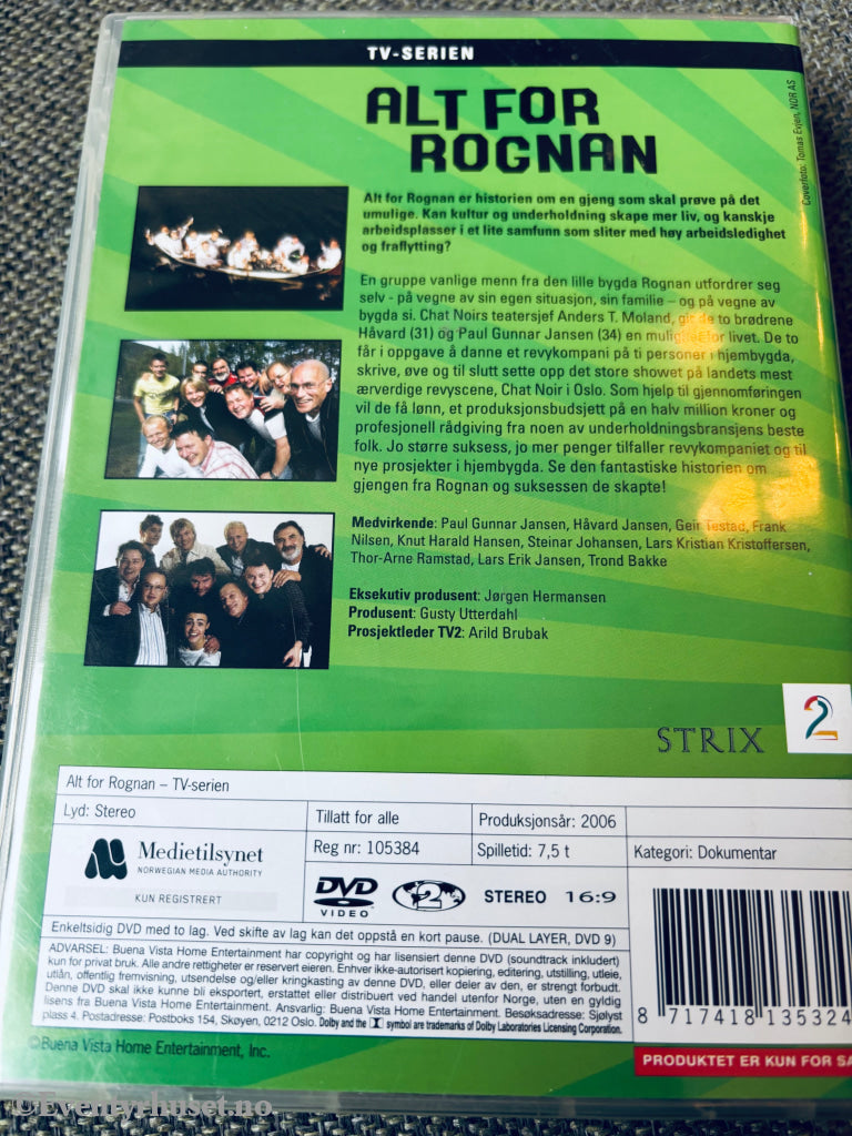 Alt For Rognan TV-serien. DVD samleboks.