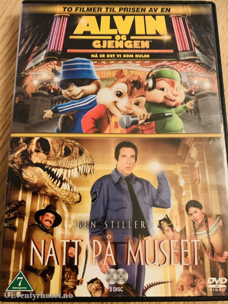 Alvin & Gjengen / Natt På Museet. Dvd. Dvd