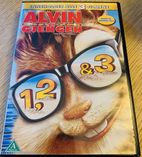 Alvin Og Gjengen. 1 2 & 3. Dvd Samleboks.