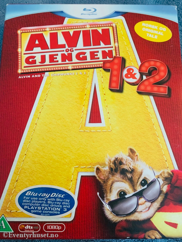 Alvin Og Gjengen 1 & 2. Blu-Ray Samleboks. Blu-Ray Disc