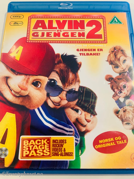 Alvin Og Gjengen 2. Blu-Ray. Blu-Ray Disc