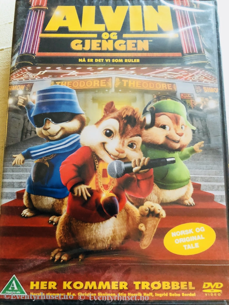 Alvin Og Gjengen. 2007. Dvd. Ny I Plast. Dvd