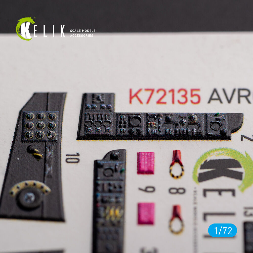 AVRO VULCAN B.2 Front cockpit - interior 3D decals for Airfix kit