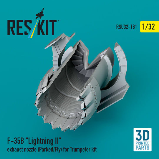 F-35B Lightning II exhaust nozzle (Parked/Fly) for Trumpeter kit (3D printed)