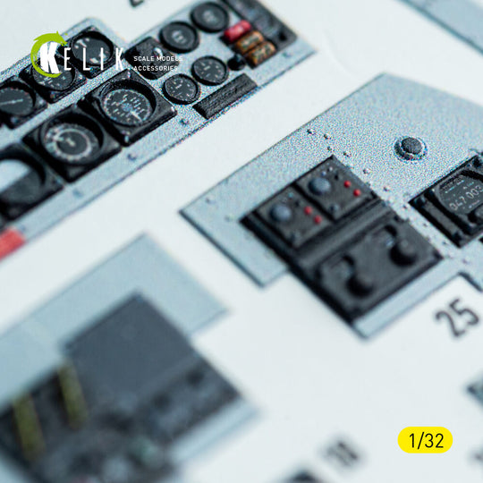 F-4C - interior 3D decals for Tamiya kit