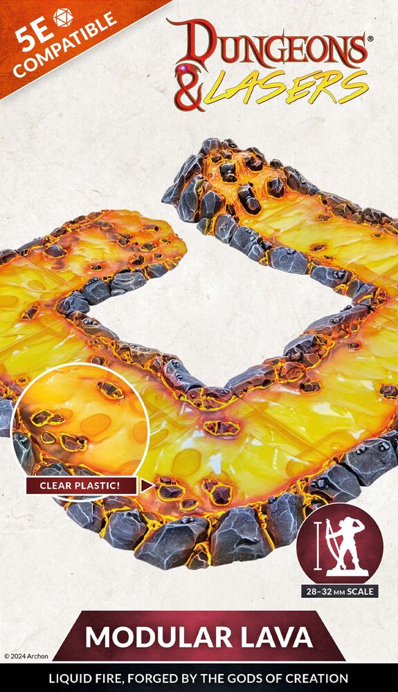 Dungeons & Lasers Expansion Set: MODULAR LAVA