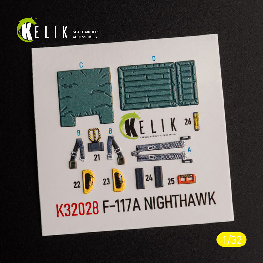 F-117A - Type 2 interior 3D decals for Trumpeter kit