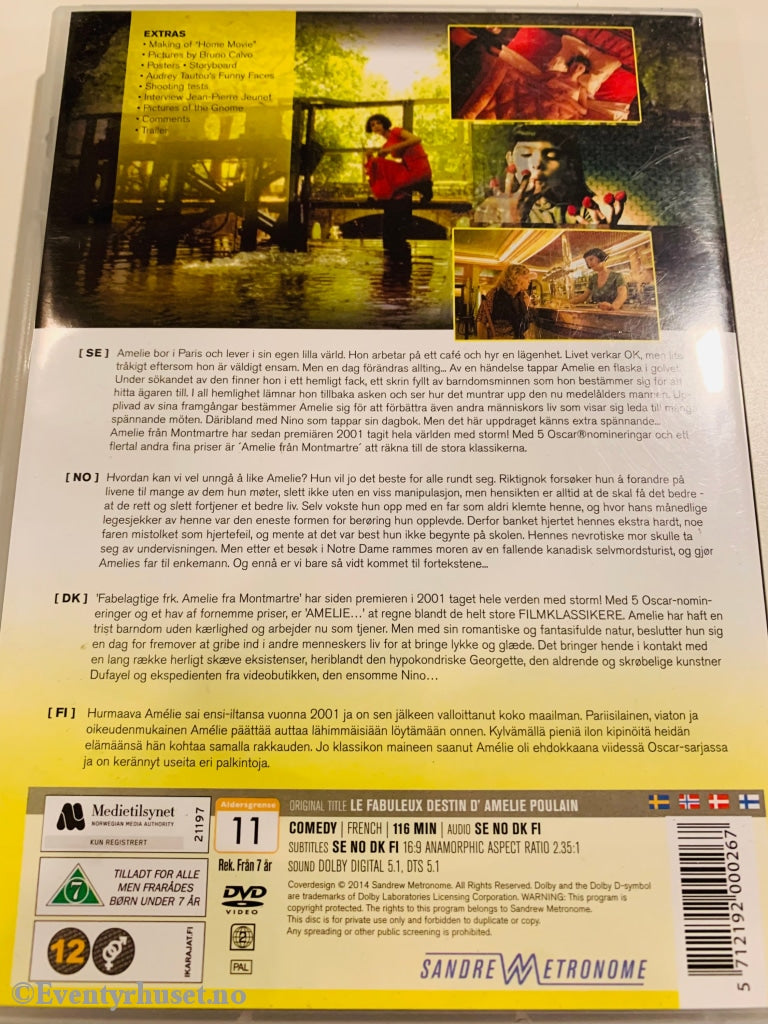 Amelie Fra Montmartre. 2001. Dvd. Dvd