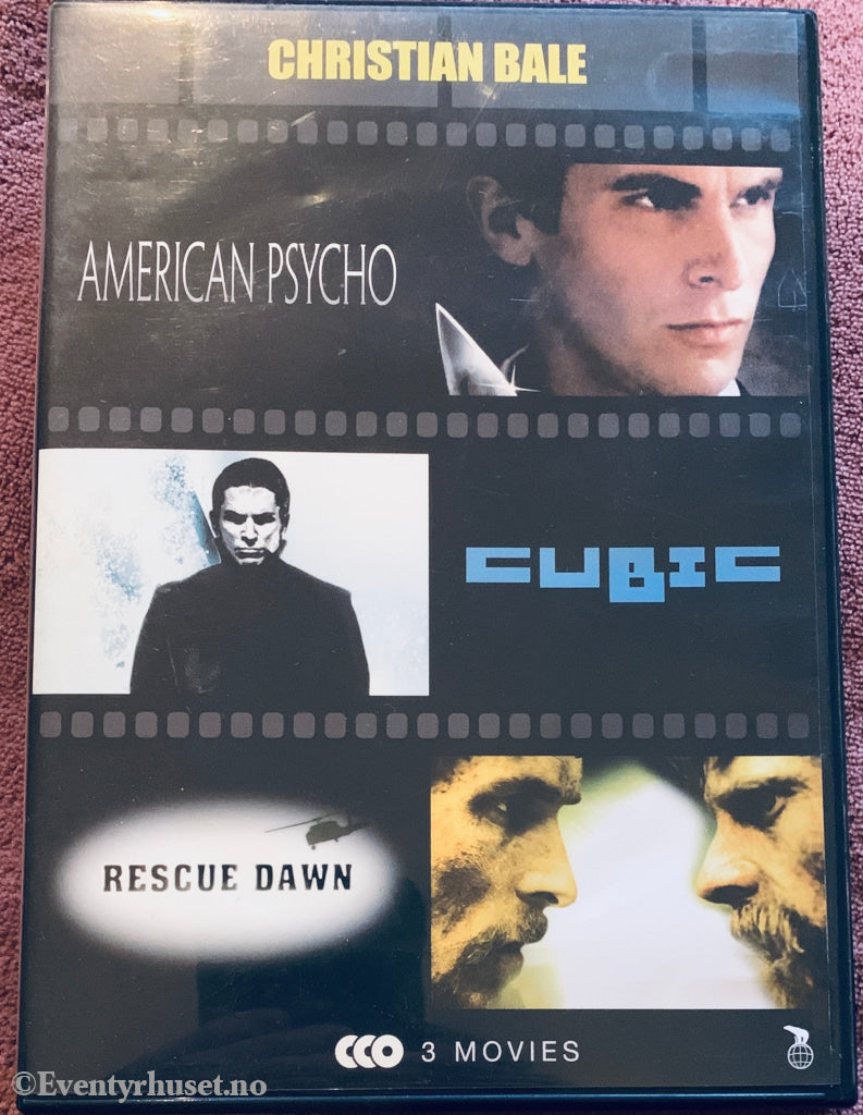 American Psycho / Cubic / Rescue Dawn. DVD.