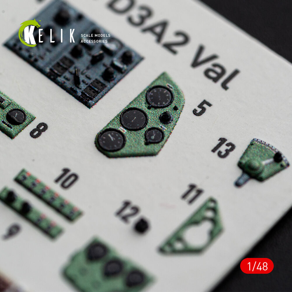 Aichi D3A2 Val - interior 3D decals for Wingsy Kits