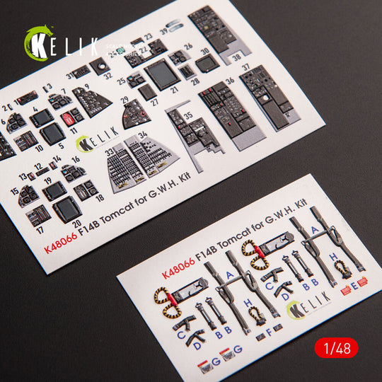 F-14B Tomcat interior 3D decals for GWH kit