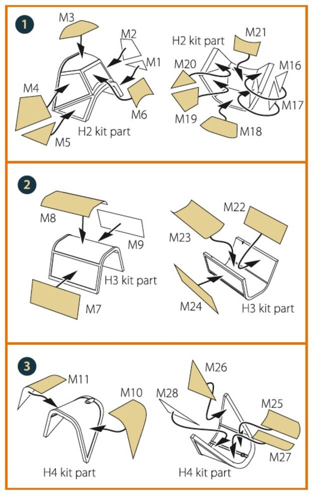 Bf-109E-1/3/3a double-sided painting mask for Wingsy Kits