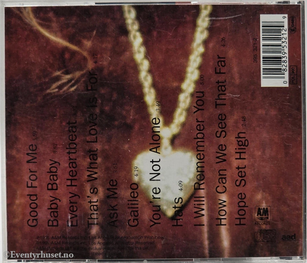 Amy Grant (1991) "Heart in Motion". Musikk-CD.