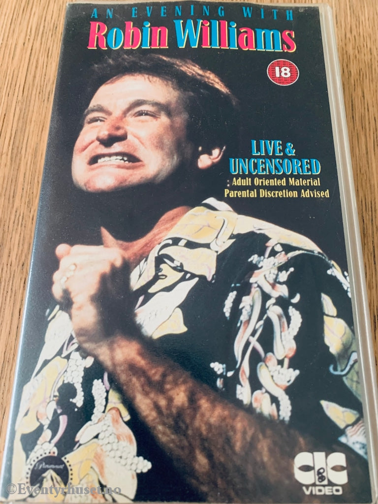 An Evening With Robin Williams. 1982. Vhs Solgt I Norge.
