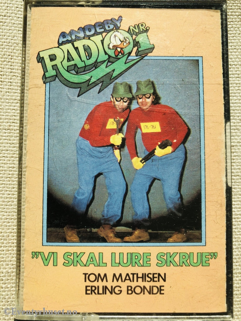 Andeby Radio Nr. 1. 1980. «Vi Skal Lure Skrue». Tom Mathisen / Erling Bonde. Kassett. Kassett (Mc)