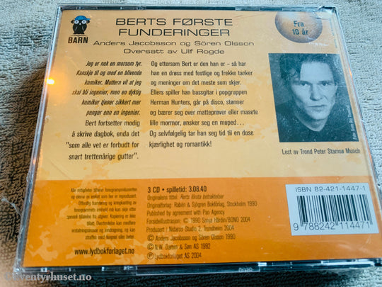 Anders Jacobsson og Sören Olsson. 1987. Berts første funderinger. Lydbok på CD. Ny i plast!