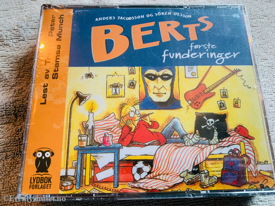 Anders Jacobsson og Sören Olsson. 1987. Berts første funderinger. Lydbok på CD. Ny i plast!