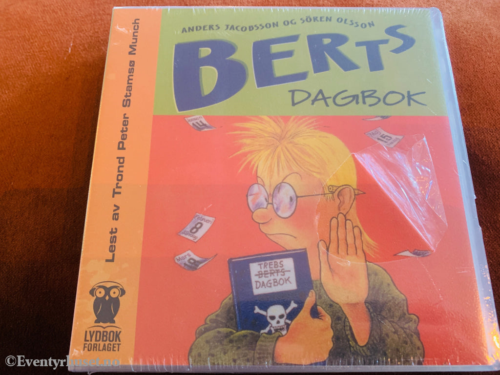 Anders Jacobsson og Sören Olsson. Berts dagbok. 1990. Lydbok på CD. Ny i plast!