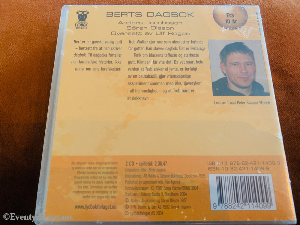 Anders Jacobsson og Sören Olsson. Berts dagbok. 1990. Lydbok på CD. Ny i plast!