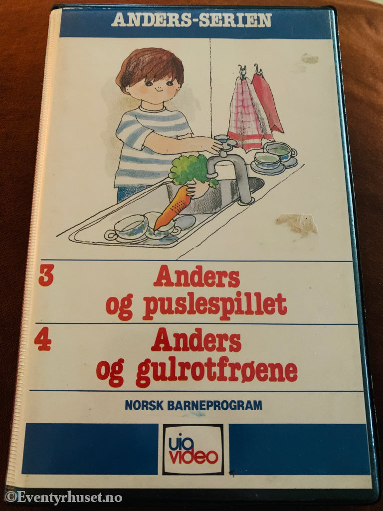 Anders-serien – Anders og puslespillet / Anders og gulrotfrøene. 1983. VHS Big Box.
