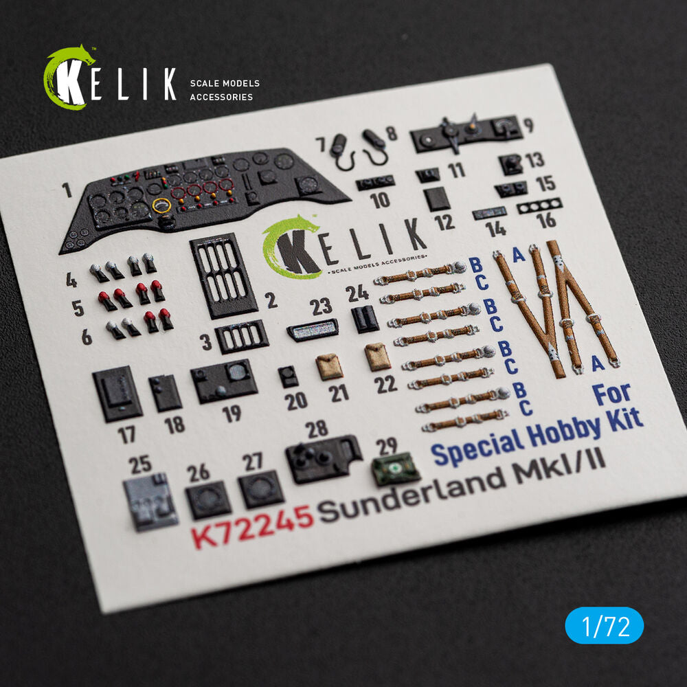 Sunderlend MkI/II - interior 3D decals for Special Hobby