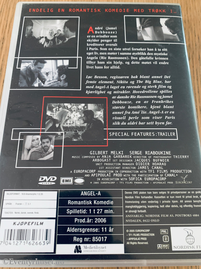Angel-A (2005). DVD.
