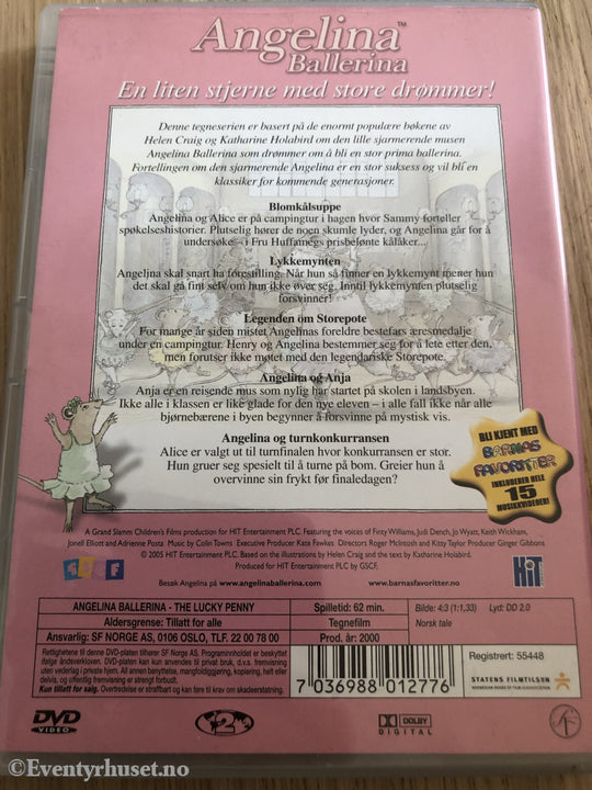Angelina Ballerina. 2000. Lykkemynten. Dvd. Dvd