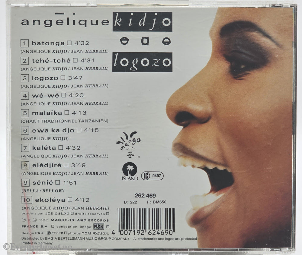 Angélique Kidjo. 1991. Logozo. CD.