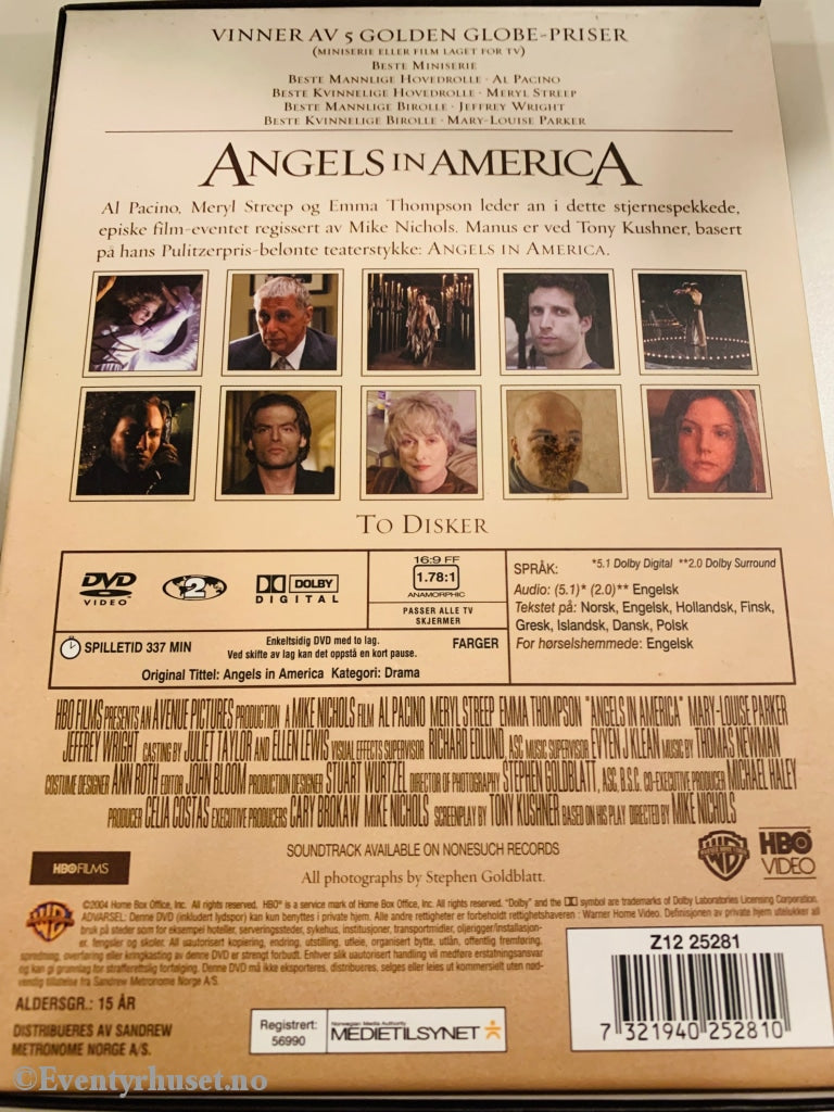 Angels In America. 2004. Dvd Slipcase.