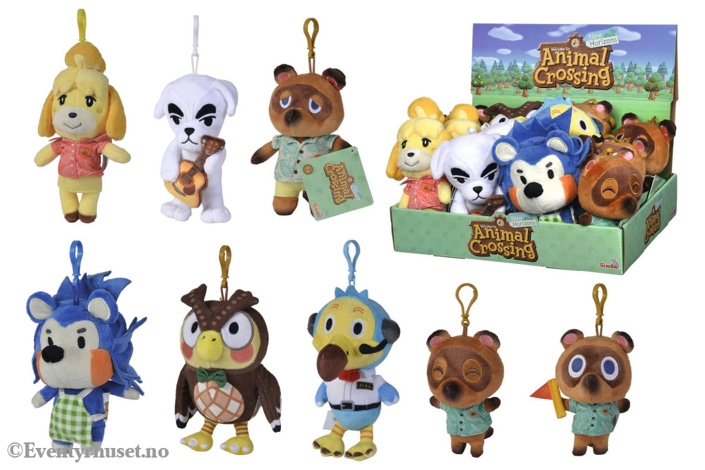 Animal Crossing Plush Keychains Residents 15 cm Assortment (12) Fashion & Accessories