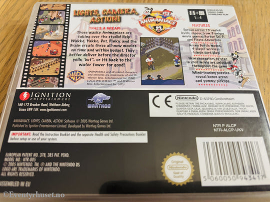 Animaniacs: Lights, Camera, Action! . Nintendo DS.