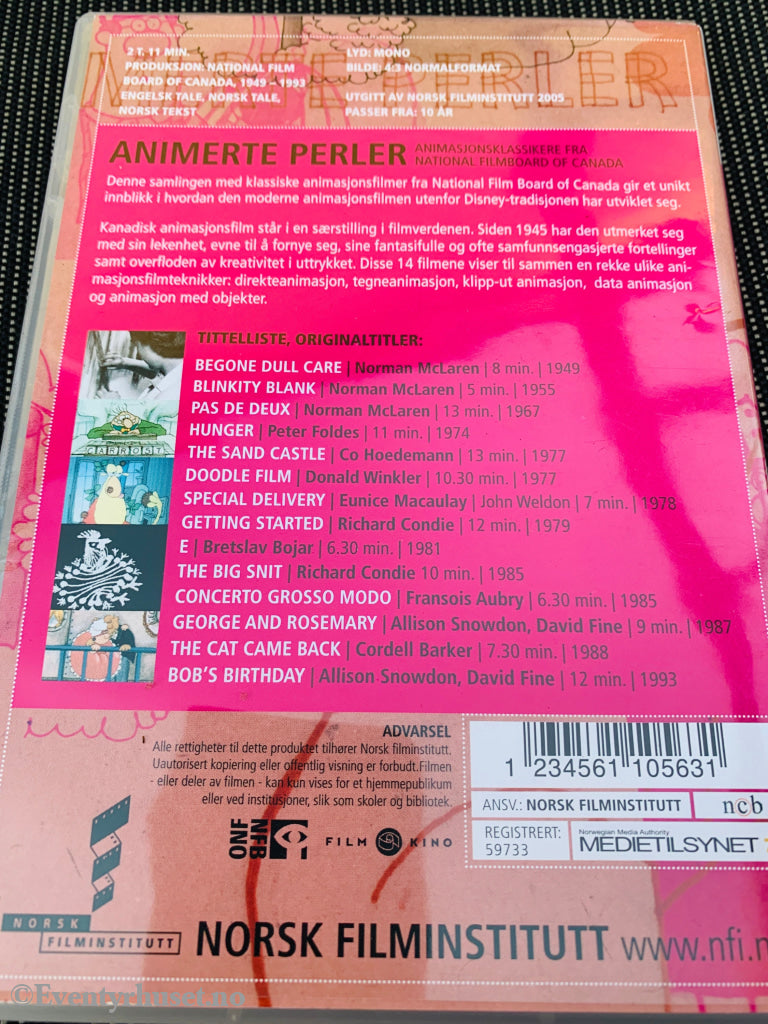 Animerte perler. DVD. DVD