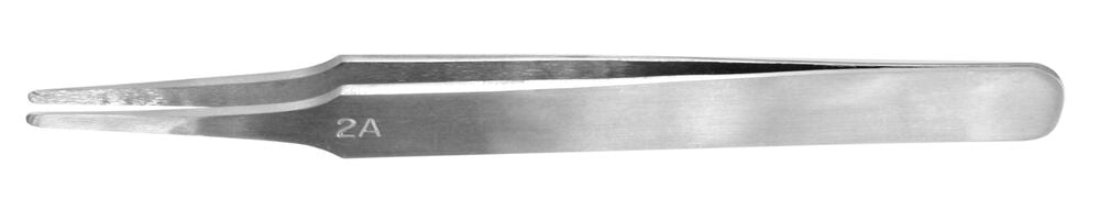 Flat Rounded Stainless Steel Tweezers (120 mm)