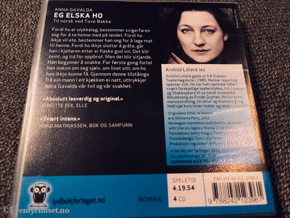 Anna Gavalda. Eg Elska Ho. Lydbok På 4 Cd.