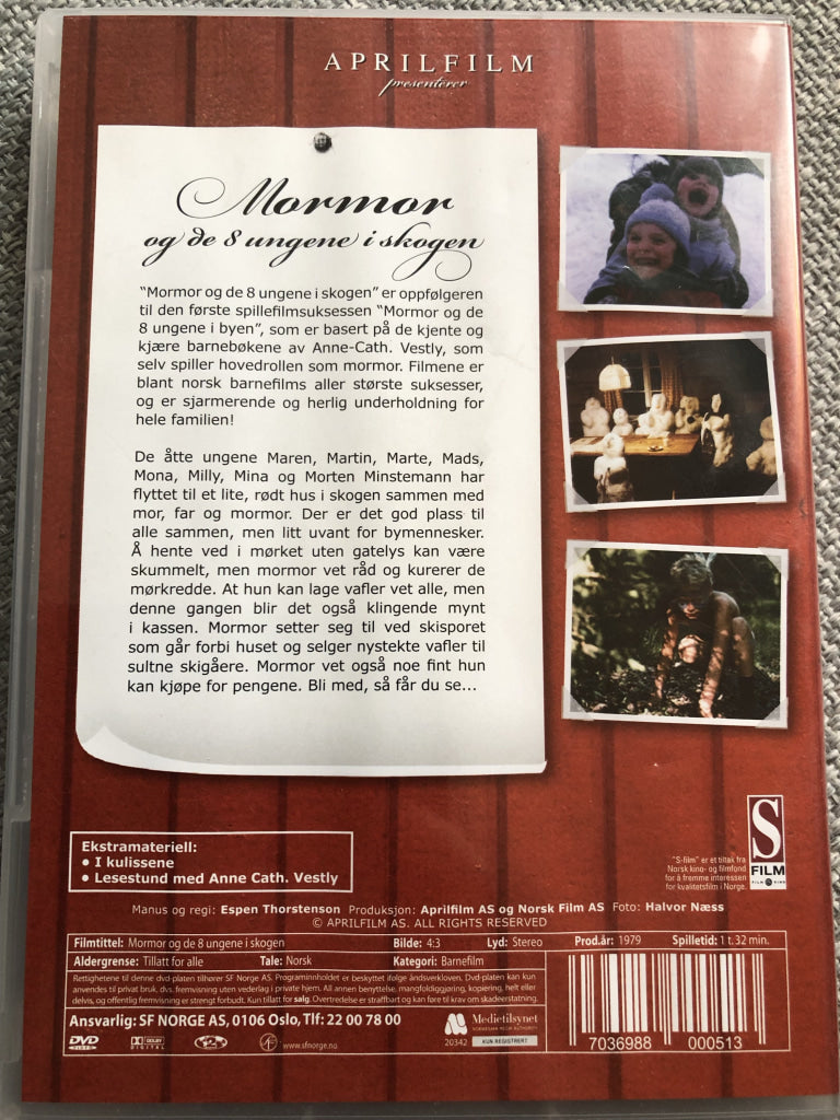 Anne-Cath. Vestly. 1979. Mormor Og De 8 Ungene I Skogen. Dvd. Dvd