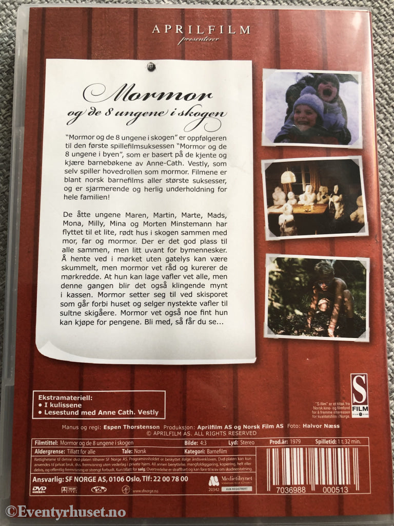 Anne-Cath. Vestly. 1979. Mormor Og De 8 Ungene I Skogen. Dvd. Dvd