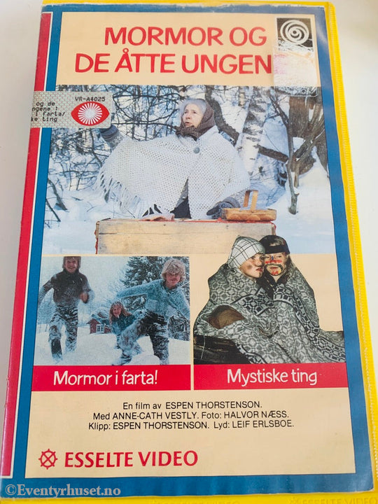 Anne-Cath. Vestly. 1979. Mormor Og De Åtte Ungene. I Farta! / Mystiske Ting. Vhs Big Box. Box