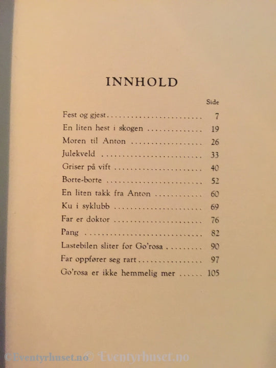 Anne Cath. Vestly. 1982 (1960). En Liten Takk Fra Anton. Fortelling
