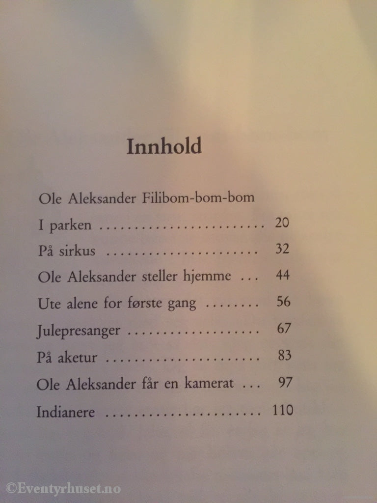 Anne-Cath. Vestly. 1985. Ole Aleksander Filibom-Bom-Bom. Fortelling